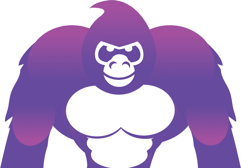 Stylized Gorilla Graphic PNG