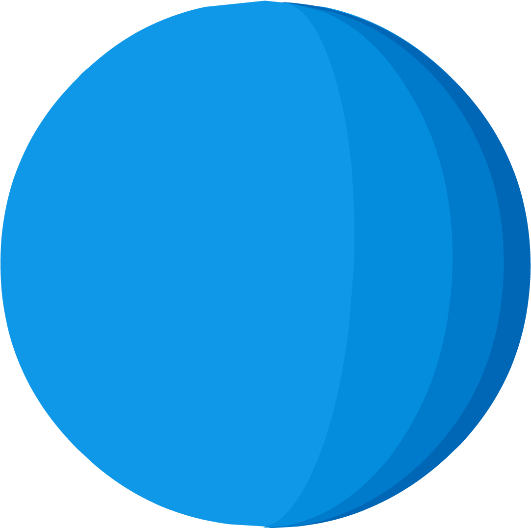 Stylized Graphicof Uranus Planet PNG