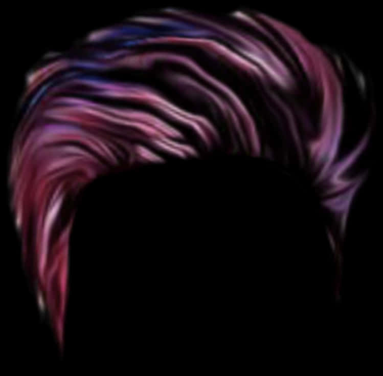 Stylized Hair Overlayfor Editing PNG