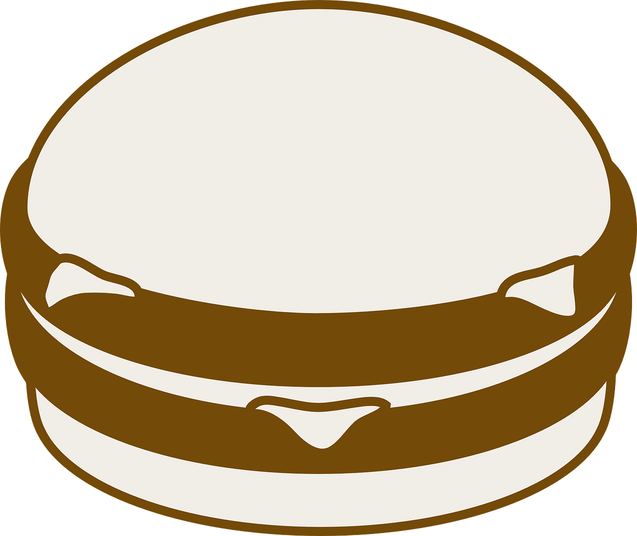 Stylized Hamburger Graphic PNG