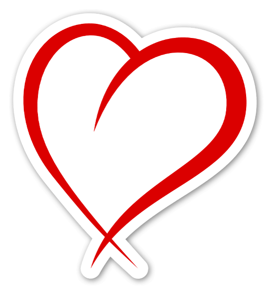 Stylized Heart Graphic PNG