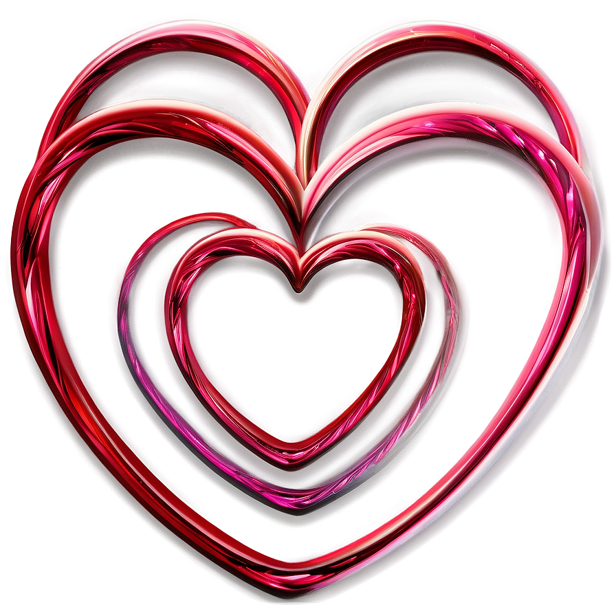Stylized Heart Line Image Png 06262024 PNG
