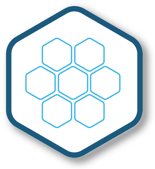 Stylized Honeycomb Graphic PNG