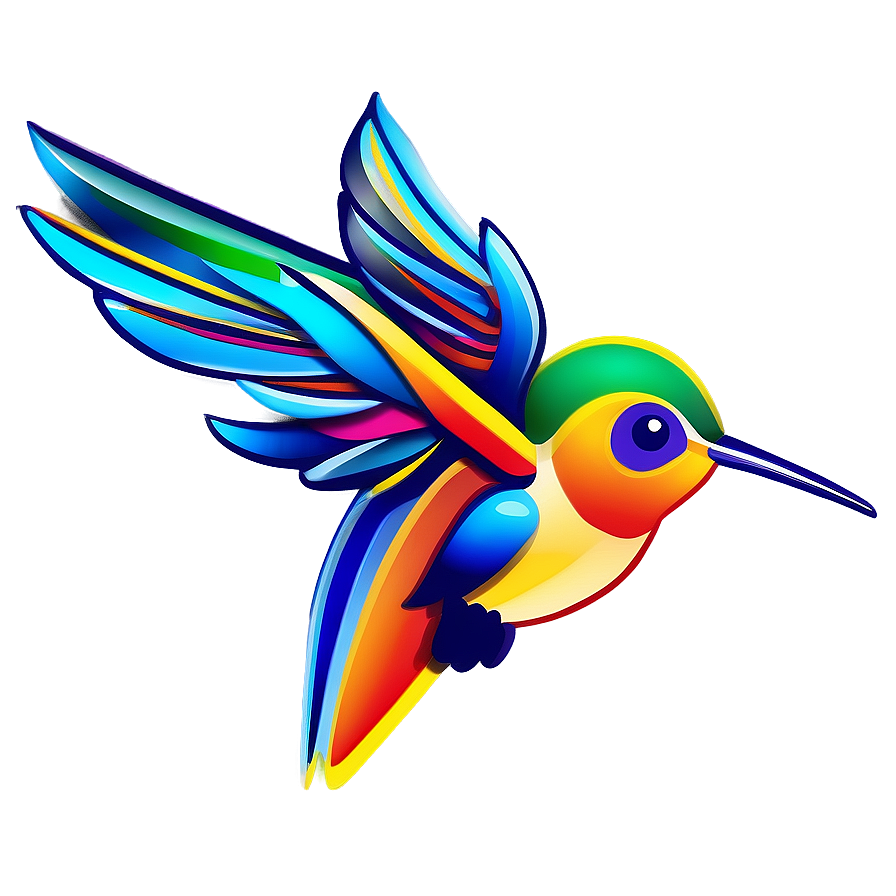 Download Stylized Hummingbird Png Gkp | Wallpapers.com