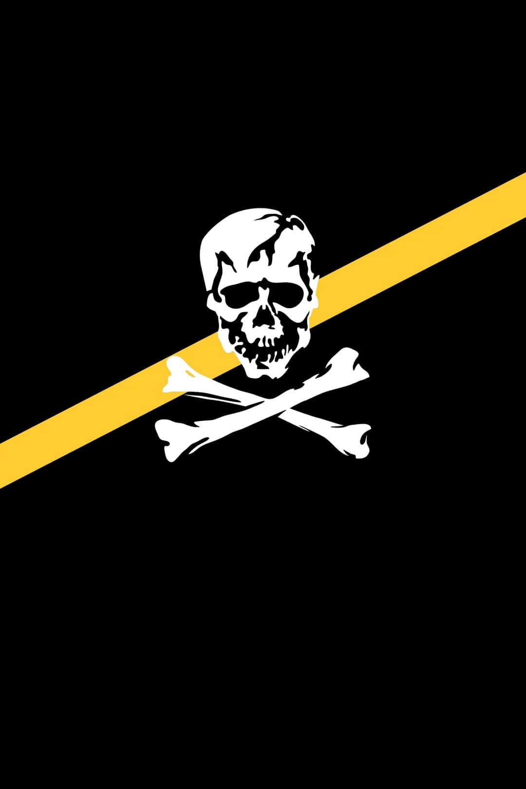 Stilisert Jolly Roger Flagg Bakgrunnsbildet