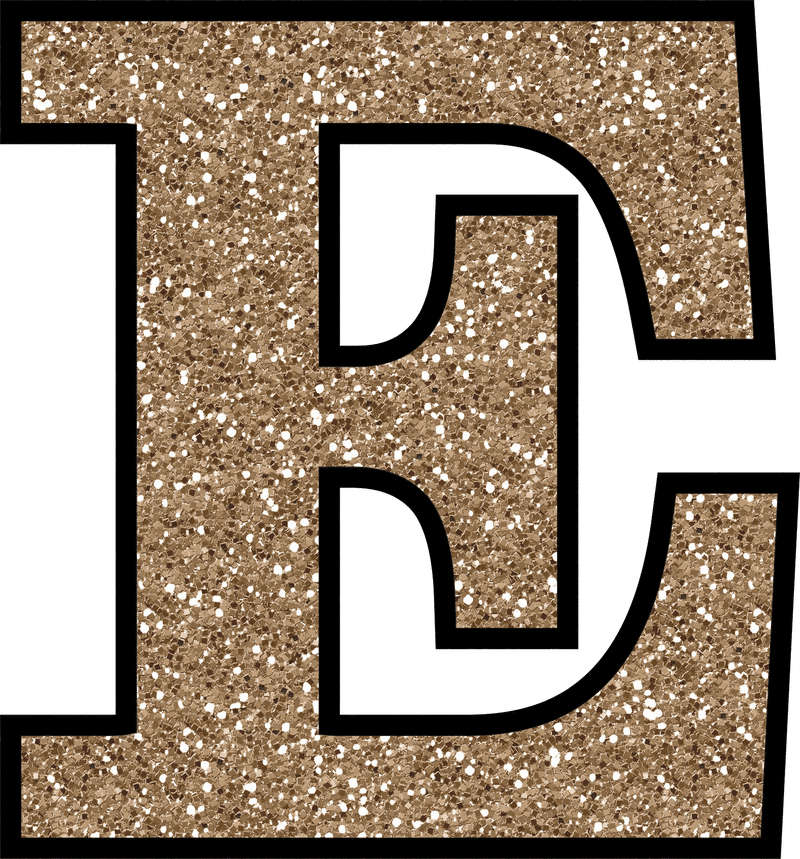 Stylized Letter E Cork Background PNG