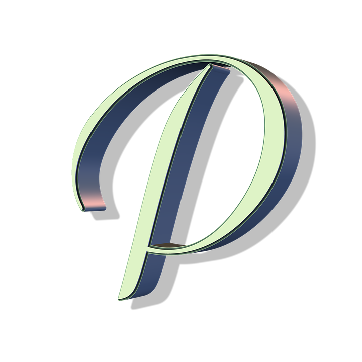 Stylized Letter P Logo PNG