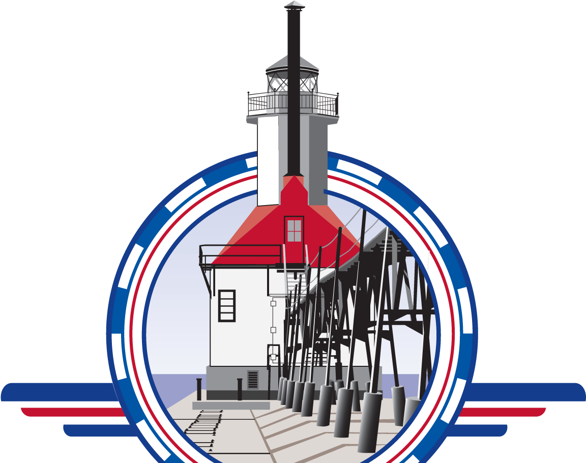 Stylized Lighthouse Graphic PNG