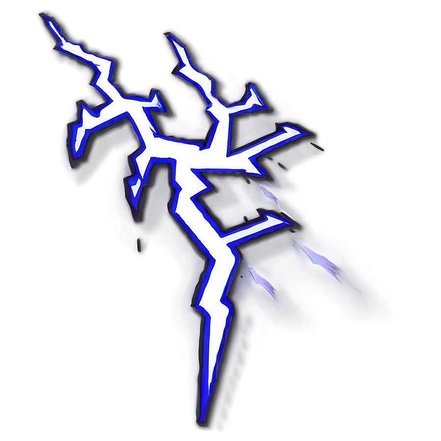 Stylized Lightning Illustration Png Arm70 PNG