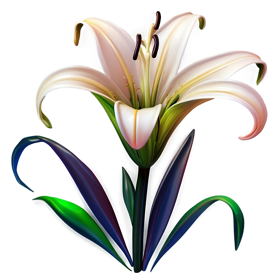 Stylized Lily Flower Png 46 PNG