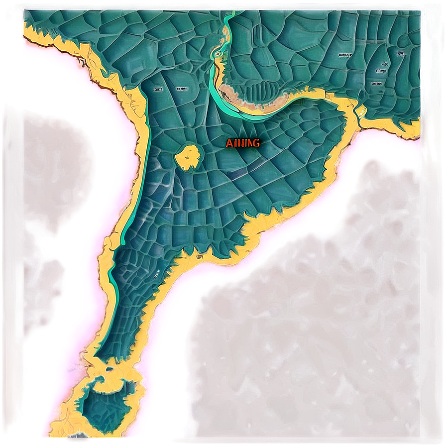 Stylized Lines Map Png 06112024 PNG