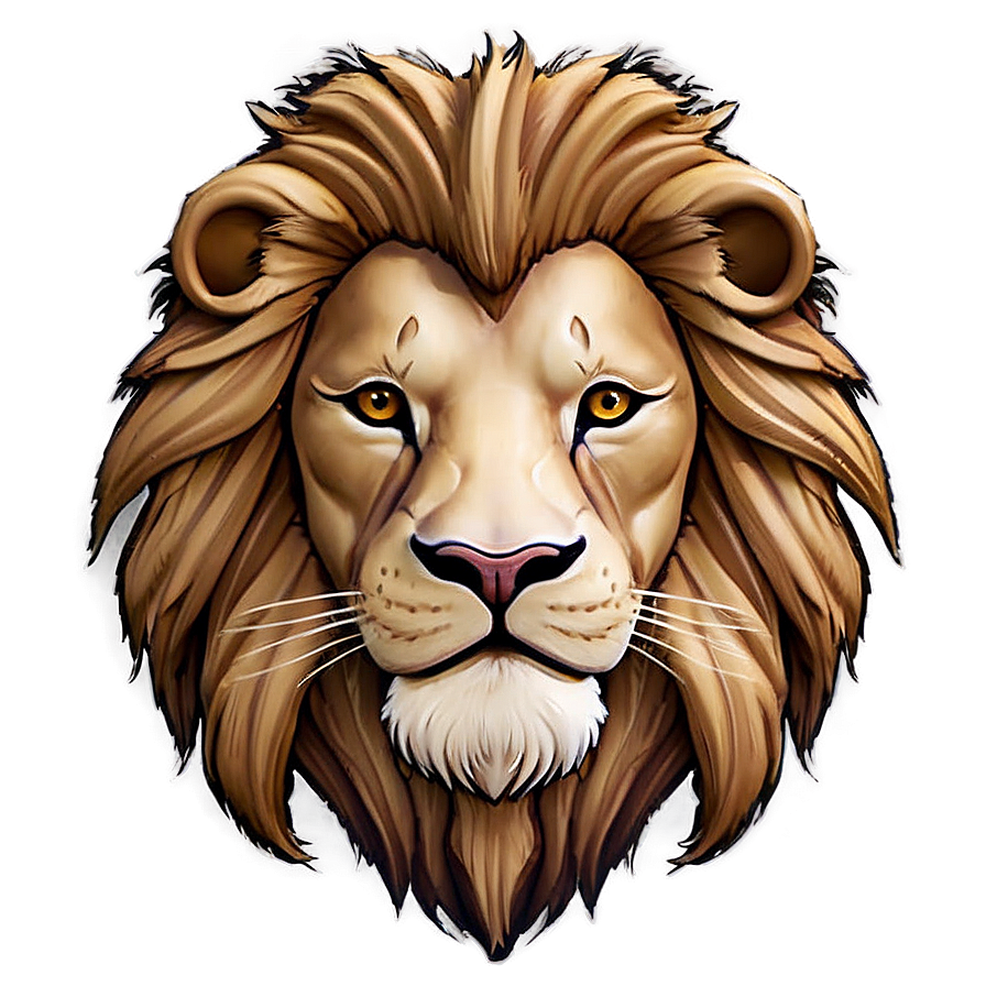 Stylized Lion Face Png Fnh PNG