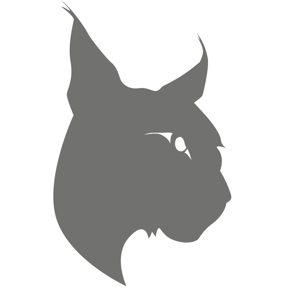 Stylized Lynx Silhouette PNG