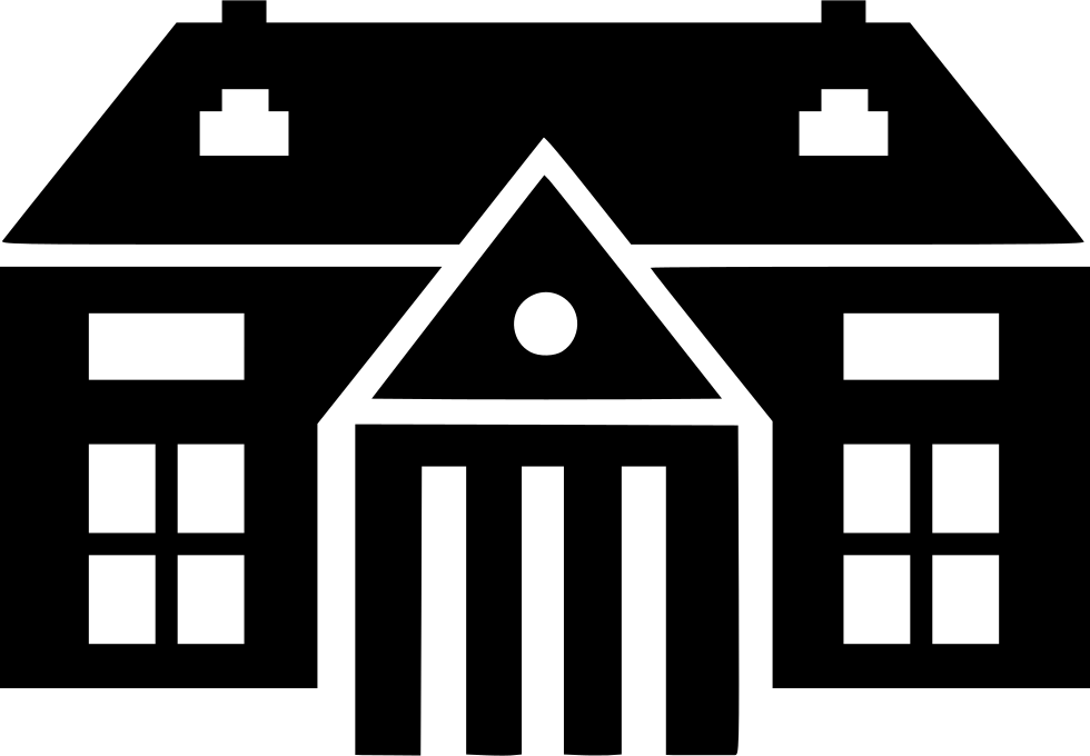 Stylized Mansion Outline PNG