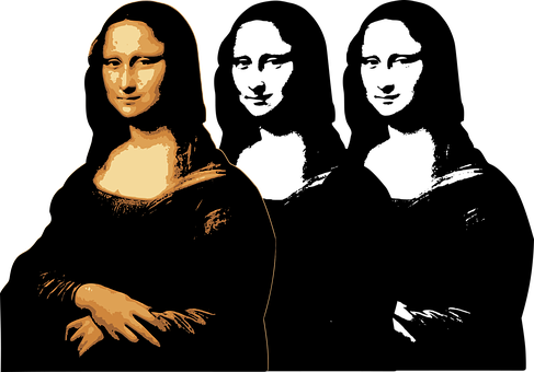 Stylized Mona Lisa Artwork PNG