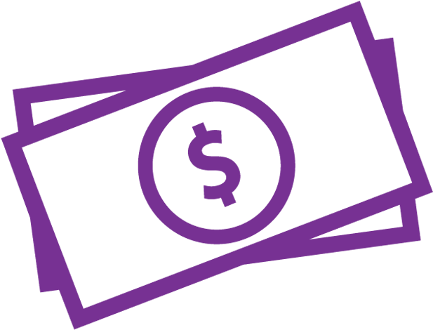 Stylized Money Icon Vector PNG