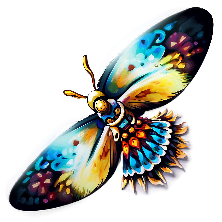 Download Stylized Mothra Fan Art Png Awt6 | Wallpapers.com