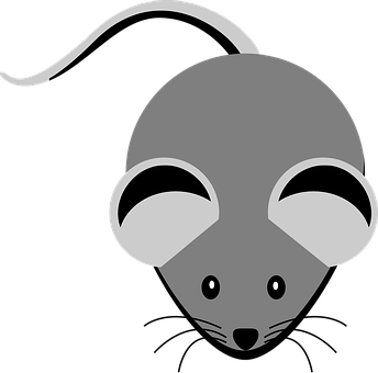 Stylized Mouse Graphic PNG