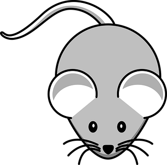 Stylized Mouse Graphic PNG