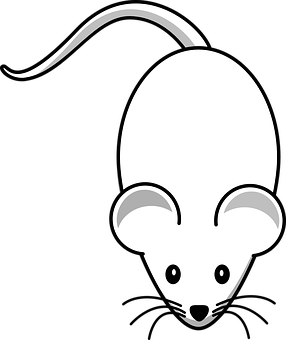 Stylized Mouse Graphic PNG