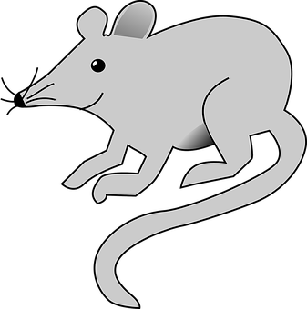 Stylized Mouse Graphic PNG