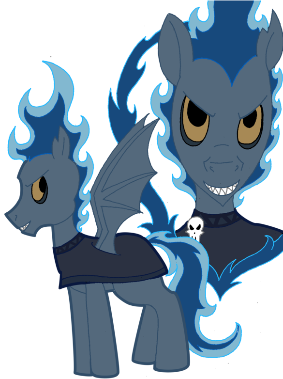 Stylized Mythical Equine Hades PNG