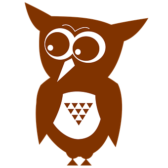 Stylized Owl Graphic PNG