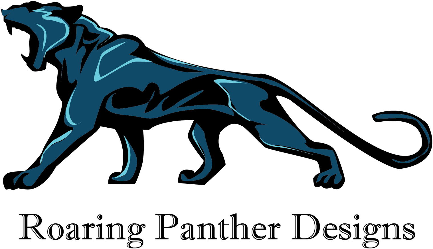 Stylized Panther Logo Graphic PNG