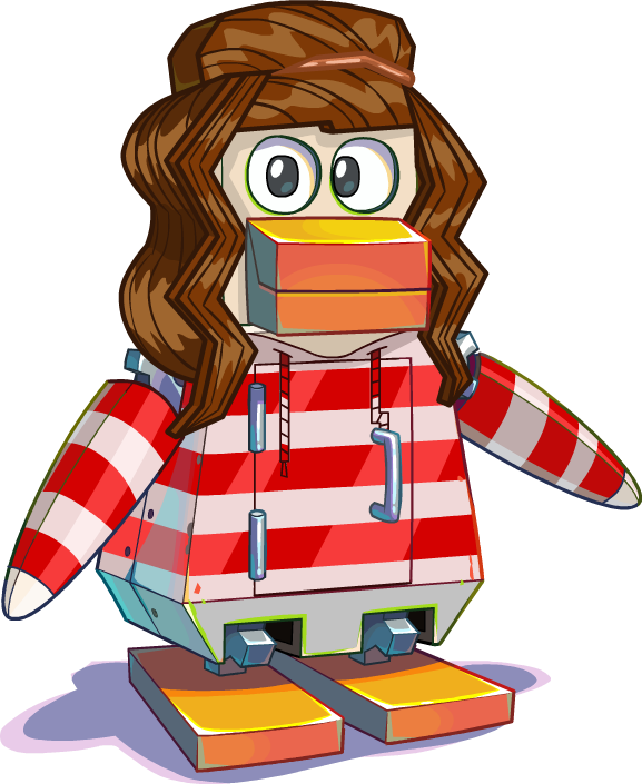 Stylized Penguin Characterin Human Clothes PNG