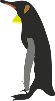 Stylized Penguin Graphic PNG