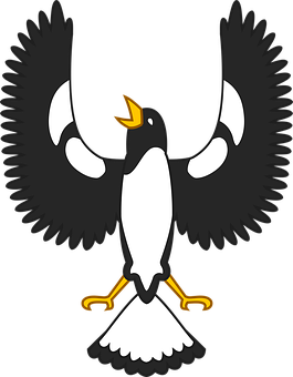 Stylized Penguin Graphic PNG