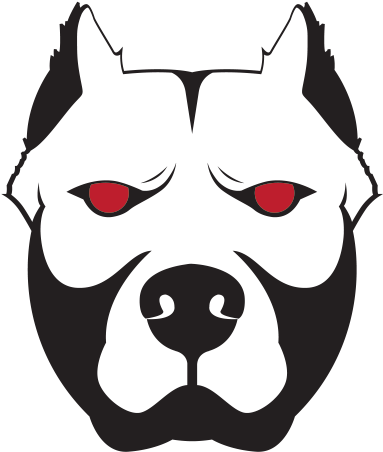 Stylized Pitbull Graphic PNG