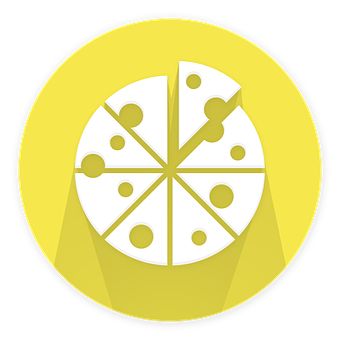 Stylized Pizza Icon PNG