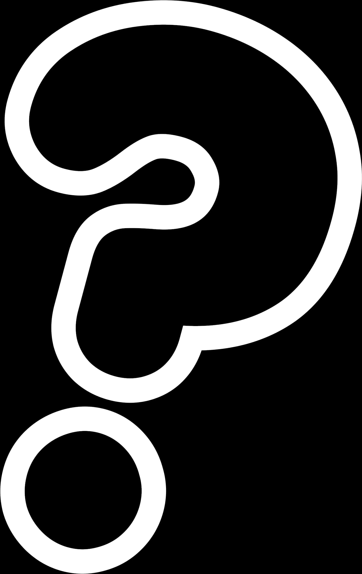 Stylized Question Mark Clipart PNG