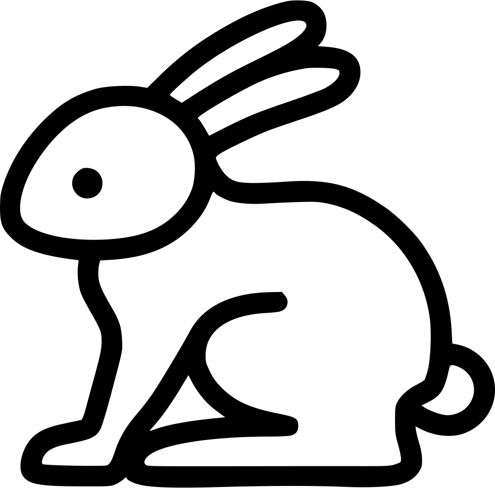 Download Stylized Rabbit Line Art | Wallpapers.com