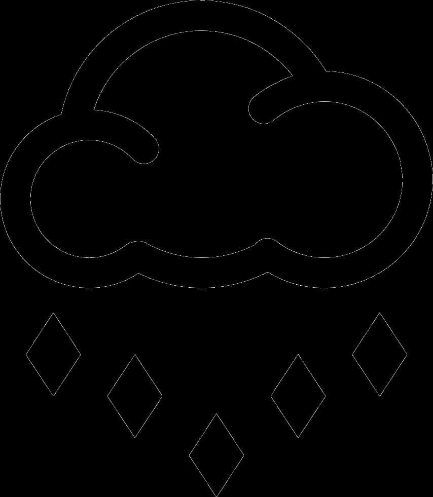 Download Stylized Rain Cloud Icon | Wallpapers.com