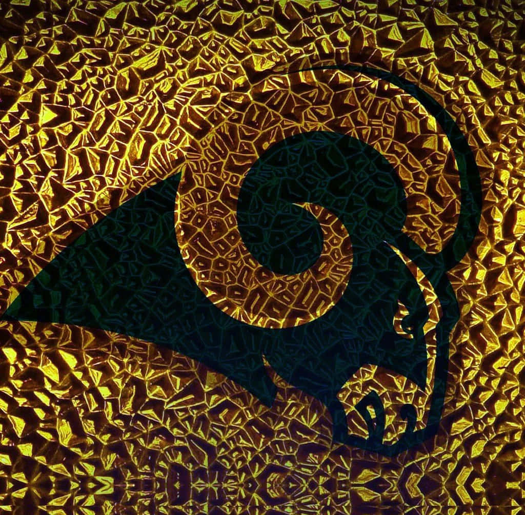 Stylized Rams Logo Artistic Background Wallpaper