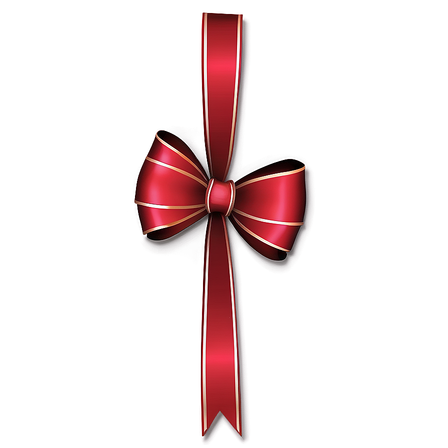 Stylized Red Bow Png 05252024 PNG