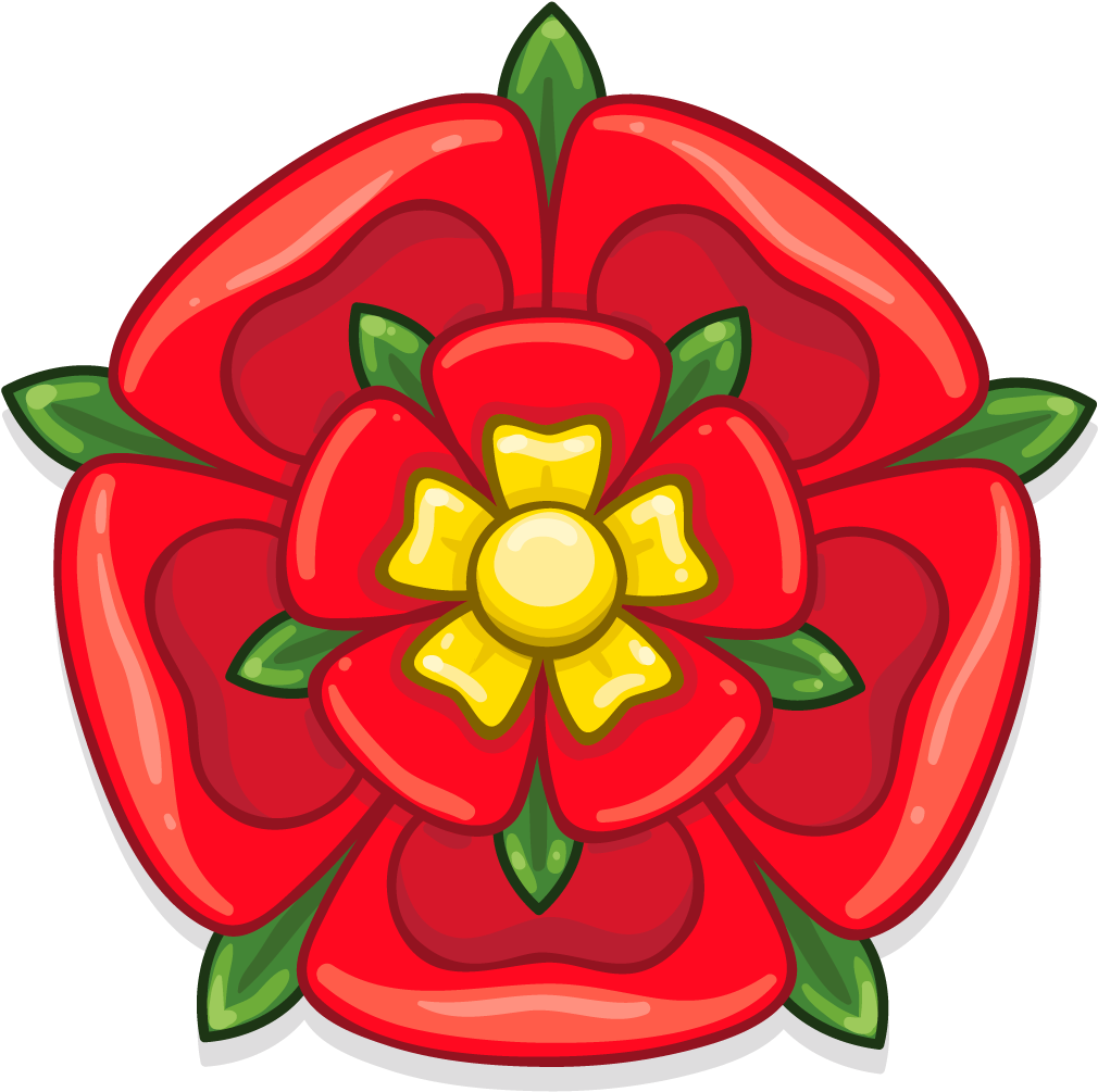 Stylized Red Rose Illustration PNG