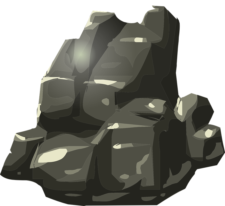 Stylized Rock Formation Vector PNG