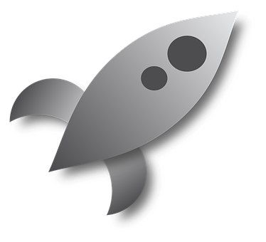 Stylized Rocket Icon PNG
