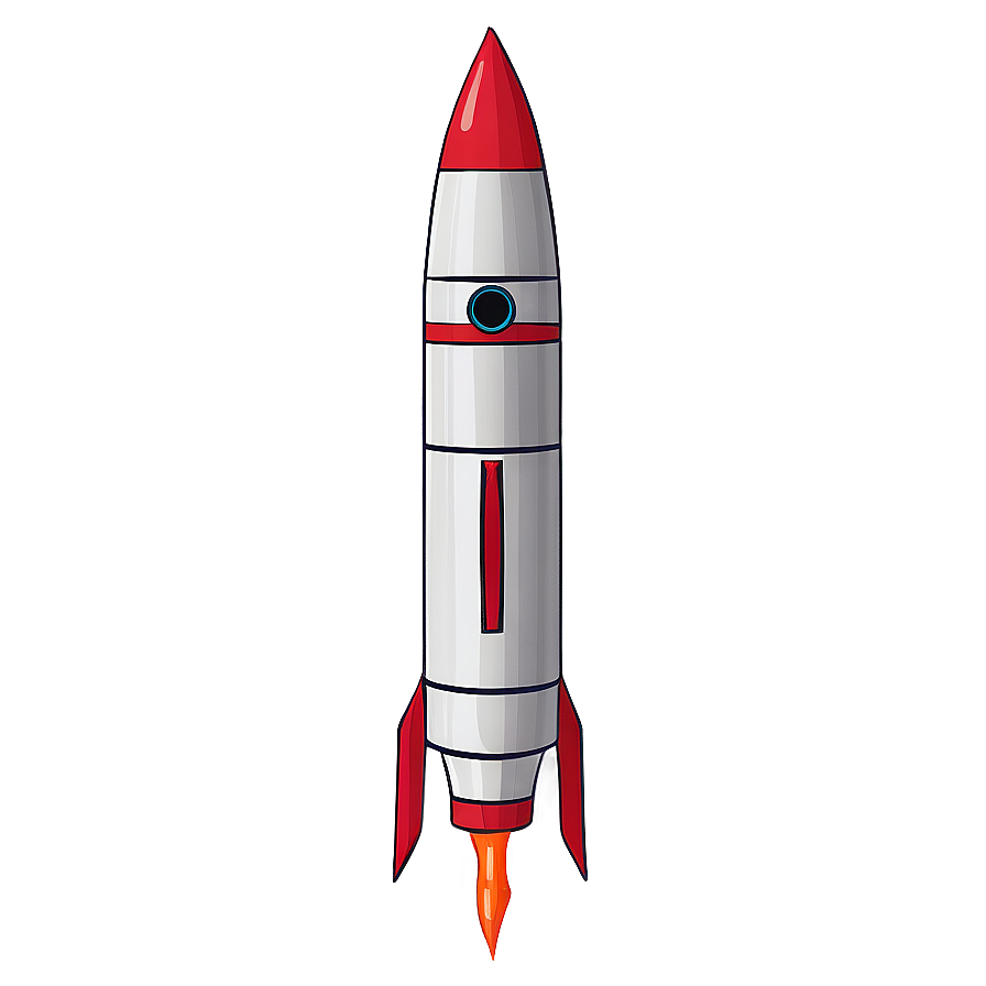 Stylized Rocket Png Rbb PNG