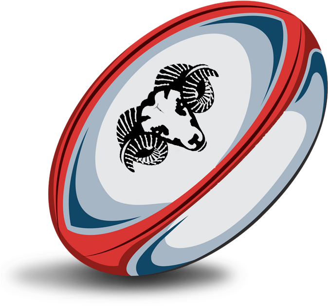Stylized Rugby Ball Illustration PNG
