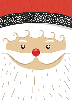 Stylized Santa Claus Graphic PNG