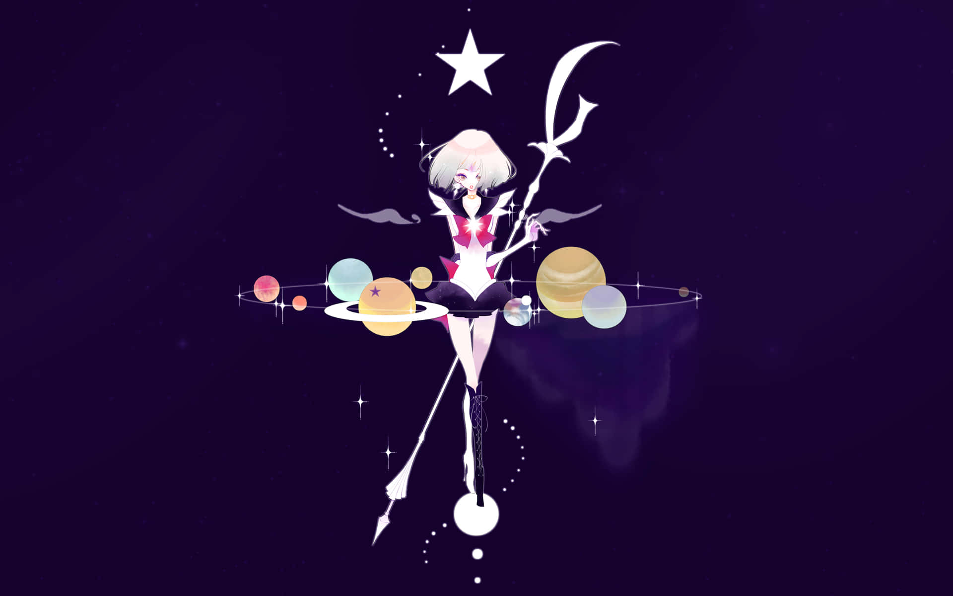 Stilisiertersaturn Sailor Moon Profilbild Wallpaper