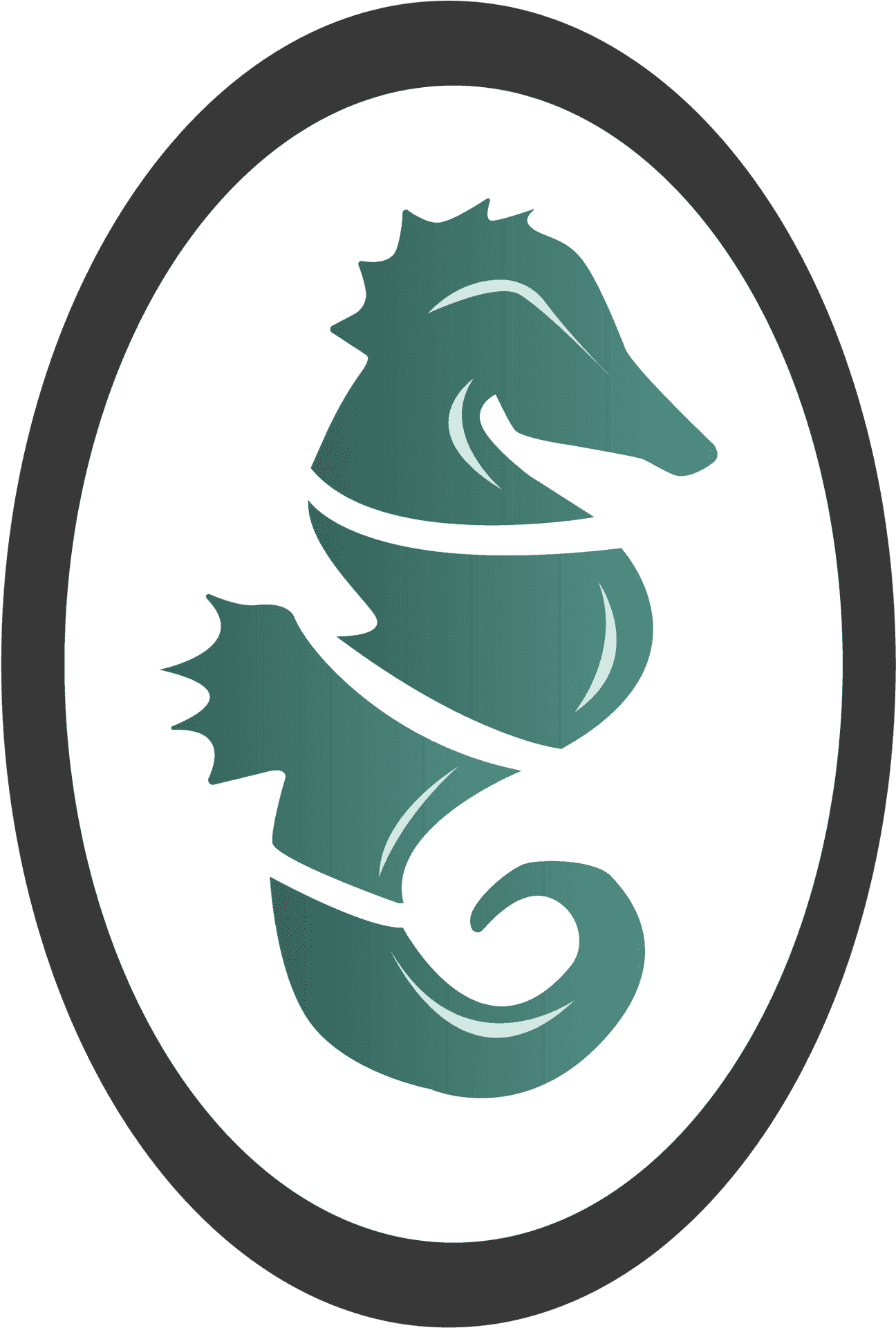 Stylized Seahorse Graphic PNG