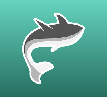 Stylized Shark Icon PNG