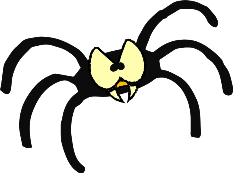 Stylized Spider Eye Clipart PNG