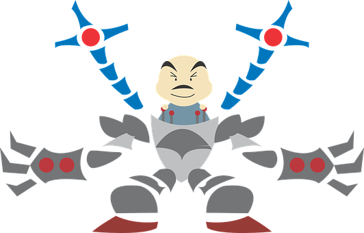 Stylized Spiderman Villain Vector PNG