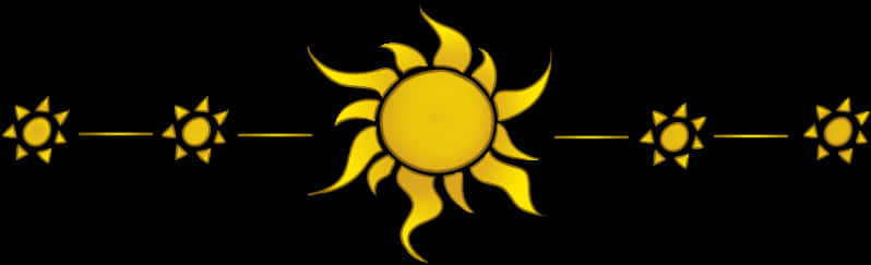 Stylized Sun Sequence PNG
